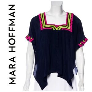 Mara Hoffman beaded silk tunic EUC size 1x
